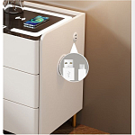 Умная прикроватная тумбочка c зарядкой для телефона Smart Furniture варинант исполнения - 3 | Loft Concept в Новосибирске