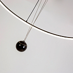 Светодиодная люстра Black LED Circle and Ball Lamp варинант исполнения - 6 | Loft Concept в Новосибирске