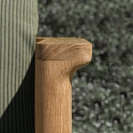 Дизайнерское уличное кресло из массива дерева с плетеной спинкой PALINFRASCA Armchair варинант исполнения - 5 | Loft Concept в Новосибирске