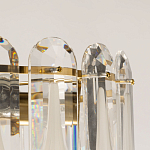 Люстра многоярусная с овальными прозрачными подвесками 36 см Harmonica варинант исполнения - 7 | Loft Concept в Новосибирске