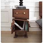 Тумбочка прикроватная с ящиком и дверцей Робот Robot Desk варинант исполнения - 7 | Loft Concept в Новосибирске