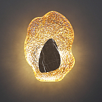 Бра с волнообразным стеклянным плафоном и вставкой из мрамора Liquid Stone варинант исполнения - 9 | Loft Concept в Новосибирске