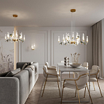 Люстра с декоративными птицами Ganthea D 93 см варинант исполнения - 4 | Loft Concept в Новосибирске