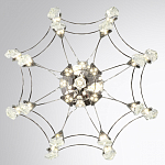 Люстра подвесная из металла с хрустальными подвесками прозрачного цвета Quasar 41 варинант исполнения - 10 | Loft Concept в Новосибирске