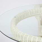 Комплект обеденный из ротанга Eloise grand white варинант исполнения - 13 | Loft Concept в Новосибирске