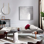 Дизайнерский журнальный стол с чёрной круглой столешницей Visanyp варинант исполнения - 2 | Loft Concept в Новосибирске