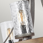 Люстра с цилиндрическим плафонами из толстого волнистого стекла в индустриальном стиле Feiss варинант исполнения - 12 | Loft Concept в Новосибирске