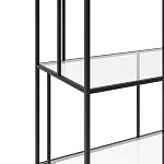 Стеллаж из металла и стекла Menzie Metal Rack варинант исполнения - 3 | Loft Concept в Новосибирске