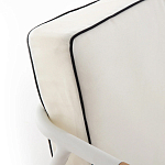 Садовый 2-х местный диван с подлокотниками из тика White варинант исполнения - 7 | Loft Concept в Новосибирске