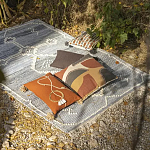 Подушка декоративная с геометрическим узором и плетенными вставками Divine Abstractions варинант исполнения - 5 | Loft Concept в Новосибирске