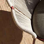 Дизайнерское уличное кресло с веревочной спинкой PETALO Armchair варинант исполнения - 11 | Loft Concept в Новосибирске