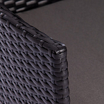 Обеденный комплект из искуственного ротанга Vintara черный варинант исполнения - 5 | Loft Concept в Новосибирске