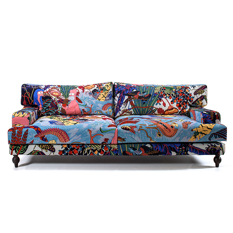 Премиальный Акцентный Диван Simpsons in Paradise Pop Art Sofa Мульти в Новосибирске | Loft Concept 