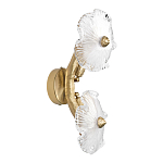 Бра с ветвистыми бронзовыми элементами и стеклянными рифлеными дисками Textured Glass Bra варинант исполнения - 4 | Loft Concept в Новосибирске