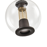 Подвесной светильник с плафоном в форме шара Inner Gleam Orb black  варинант исполнения - 3 | Loft Concept в Новосибирске