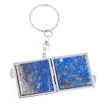 Зеркало брелок складное двухстороннее из натурального камня Лазурит Stone Mirrors варинант исполнения - 6 | Loft Concept в Новосибирске