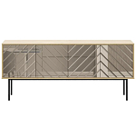 Длинная тумба с зеркальным декором Serena варинант исполнения - 9 | Loft Concept в Новосибирске