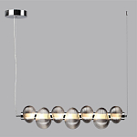 Подвесной светильник линейный с 7-ю рифлеными стеклянными шарами Marcelh Light варинант исполнения - 8 | Loft Concept в Новосибирске