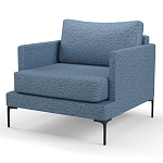 Мебельная ткань Шенилл голубой цвет 138 см T4-26 варинант исполнения - 5 | Loft Concept в Новосибирске