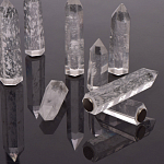 Люстра с двумя кольцами черного цвета с хрустальными элементами QUARTZ CRYSTAL варинант исполнения - 13 | Loft Concept в Новосибирске