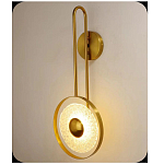 Бра бронзовое с прозрачным стеклянным плафоном Suspension варинант исполнения - 1 | Loft Concept в Новосибирске