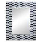 Прямоугольное зеркало с инкрустацией раковинами устриц Mother оf Pearl Facets варинант исполнения - 1 | Loft Concept в Новосибирске