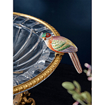 Чаша стеклянная с фигурками разноцветных попугаев на ободке 41 Eden Garden варинант исполнения - 4 | Loft Concept в Новосибирске