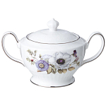 Чайный сервиз из фарфора с рисунком цветов на 6 персон 14 предметов Garden Whisper Porcelain Set  варинант исполнения - 4 | Loft Concept в Новосибирске