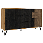 Комод с 3-мя ящиками и дверцей Stone Effect варинант исполнения - 2 | Loft Concept в Новосибирске