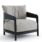 Кресло с каркасом из массива ясеня Deniaud Ash Grey Armchair варинант исполнения - 7 | Loft Concept в Новосибирске