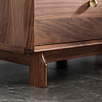 Прикроватный деревянный столик с ящиками Moon Walnut Furniture варинант исполнения - 4 | Loft Concept в Новосибирске