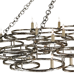 Люстра фигурная многоярусная из круглых элементов Round Metal Element варинант исполнения - 1 | Loft Concept в Новосибирске