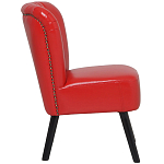 Кресло с обивкой из эко-кожи Harper Armchair Red варинант исполнения - 3 | Loft Concept в Новосибирске