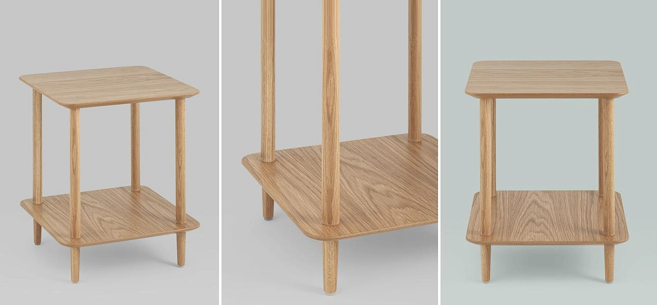 Стол приставной Tree Wilhelm квадратный Стол приставной Tree Wilhelm квадратный - Loft-Concept в Новосибирске