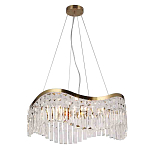Люстра подвесная волнистой формы с хрустальными подвесками Ludivine Lighting варинант исполнения - 1 | Loft Concept в Новосибирске
