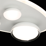 Потолочный светильник овальной формы белого цвета с 4-мя лампами Lunar Pebbles варинант исполнения - 6 | Loft Concept в Новосибирске