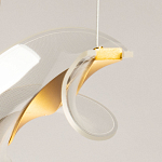 Люстра линейная с изогнутым плафоном Wave Line варинант исполнения - 10 | Loft Concept в Новосибирске