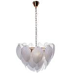 Люстра с лепестками из матового рифленого стекла Chandelier Water Lily варинант исполнения - 1 | Loft Concept в Новосибирске