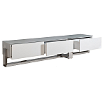 Тумба под телевизор со стеклянным фасадом Modern TumbvTV варинант исполнения - 2 | Loft Concept в Новосибирске