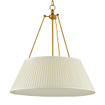 Подвесной светильник светодиодный с фактурным тканевым конусообразным абажуром White Fabric Lampshade варинант исполнения - 4 | Loft Concept в Новосибирске