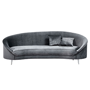 Диван с мягкой обивкой из ткани серый Ethan Sofa