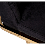 Стул обеденный велюровый черный с золотым каркасом Nobility варинант исполнения - 4 | Loft Concept в Новосибирске