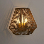 Бра с плетенным из пеньки абажуром Jutti H25 см варинант исполнения - 2 | Loft Concept в Новосибирске