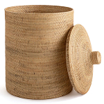 Плетеная корзина с крышкой Kheri Wicker Basket варинант исполнения - 3 | Loft Concept в Новосибирске