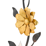 Бра черное с золотым цветком Bizarre Creation варинант исполнения - 1 | Loft Concept в Новосибирске