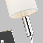 Бра с прямоугольным основанием и 2-мя белыми цилиндрическими льняными абажурами Feiss варинант исполнения - 2 | Loft Concept в Новосибирске