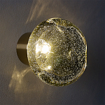 Бра с круглым плафоном из прозрачного стекла с пузырьками воздуха Effervia  варинант исполнения - 8 | Loft Concept в Новосибирске