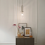 Подвесной светильник с прозрачным рифленым цилиндрическим плафоном Kichler варинант исполнения - 14 | Loft Concept в Новосибирске