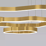 Люстра подвесная с 3-мя ассиметричными светодиодными лампами Golden Current варинант исполнения - 4 | Loft Concept в Новосибирске