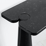 Консоль чёрная на 2-х конусообразных ножках Eros варинант исполнения - 2 | Loft Concept в Новосибирске